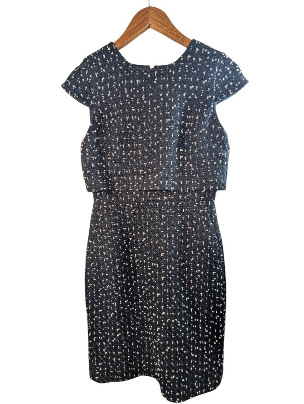 J.CREW Going Places Dotted Textured Tweed Sheath Dress